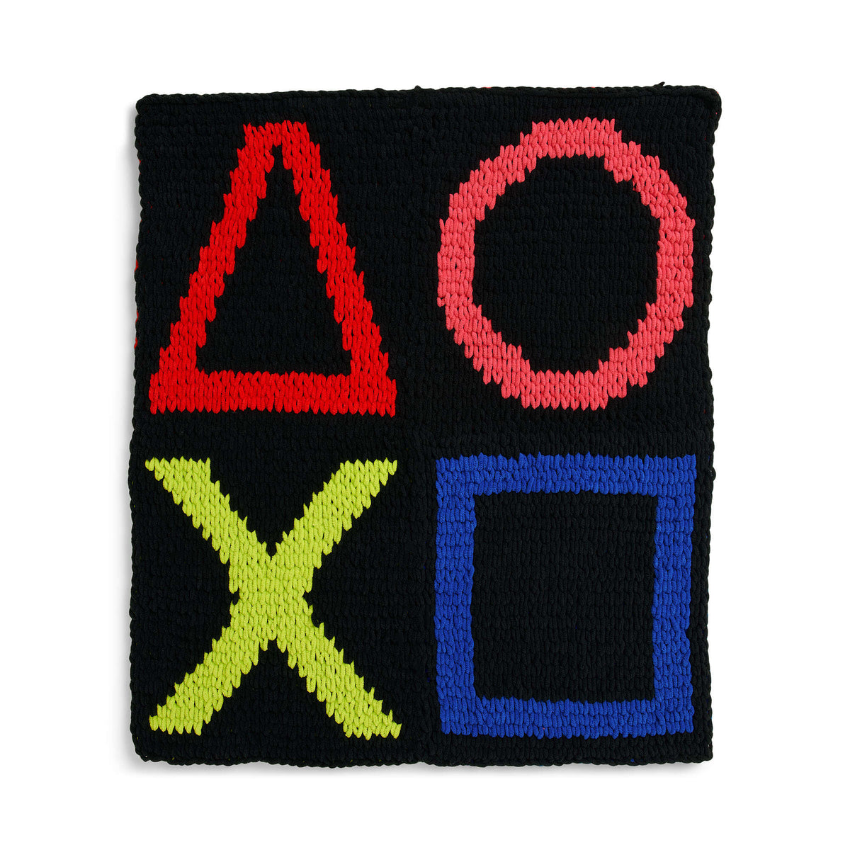 Craft Wall Hanging made in Bernat Alize Blanket EZ Graph-it yarn