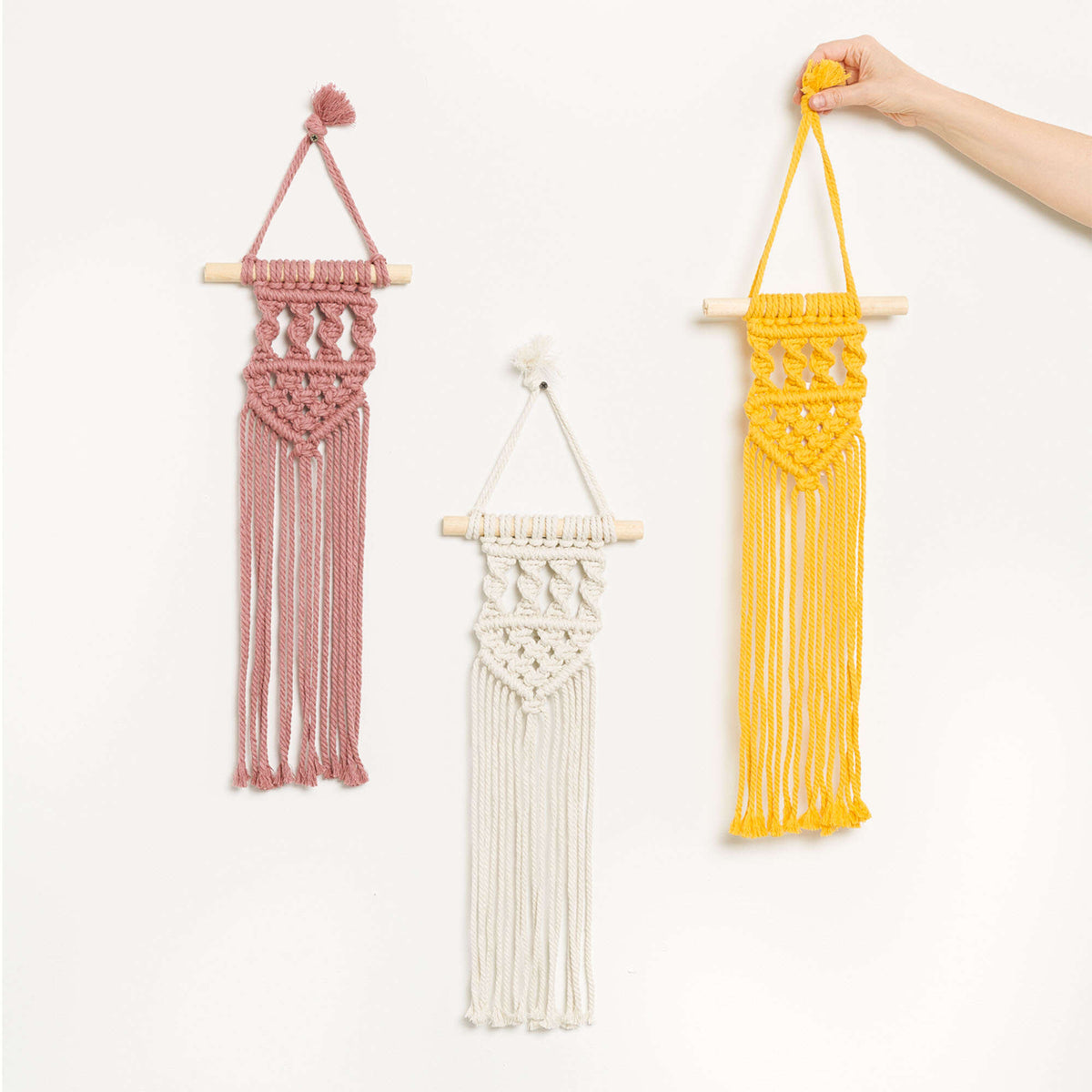 Craft Wall Hanging made in Bernat Macrame yarn