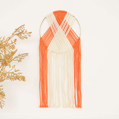 Bernat Craft Geo Stripe Macramé Wall Hanging Craft Wall Hanging made in Bernat Macrame yarn