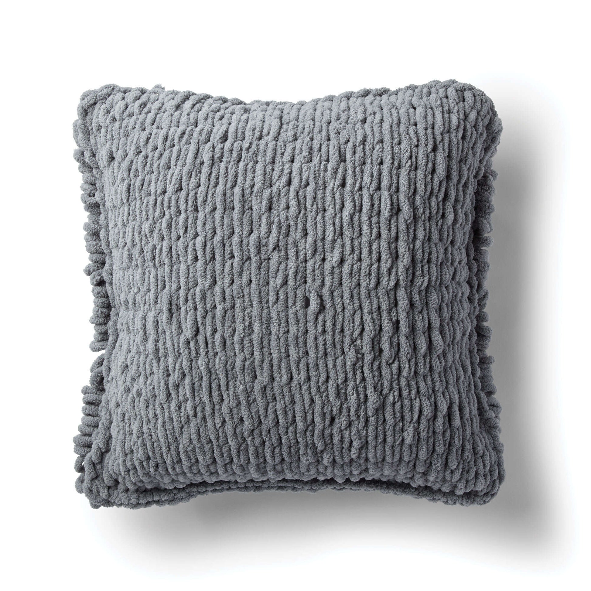 Free Bernat Alize EZ Loopy Pillow Craft Pattern