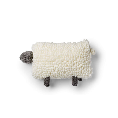 Bernat Alize EZ Loopy Sheep Pillow Craft Pillow made in Bernat EZ Wool yarn