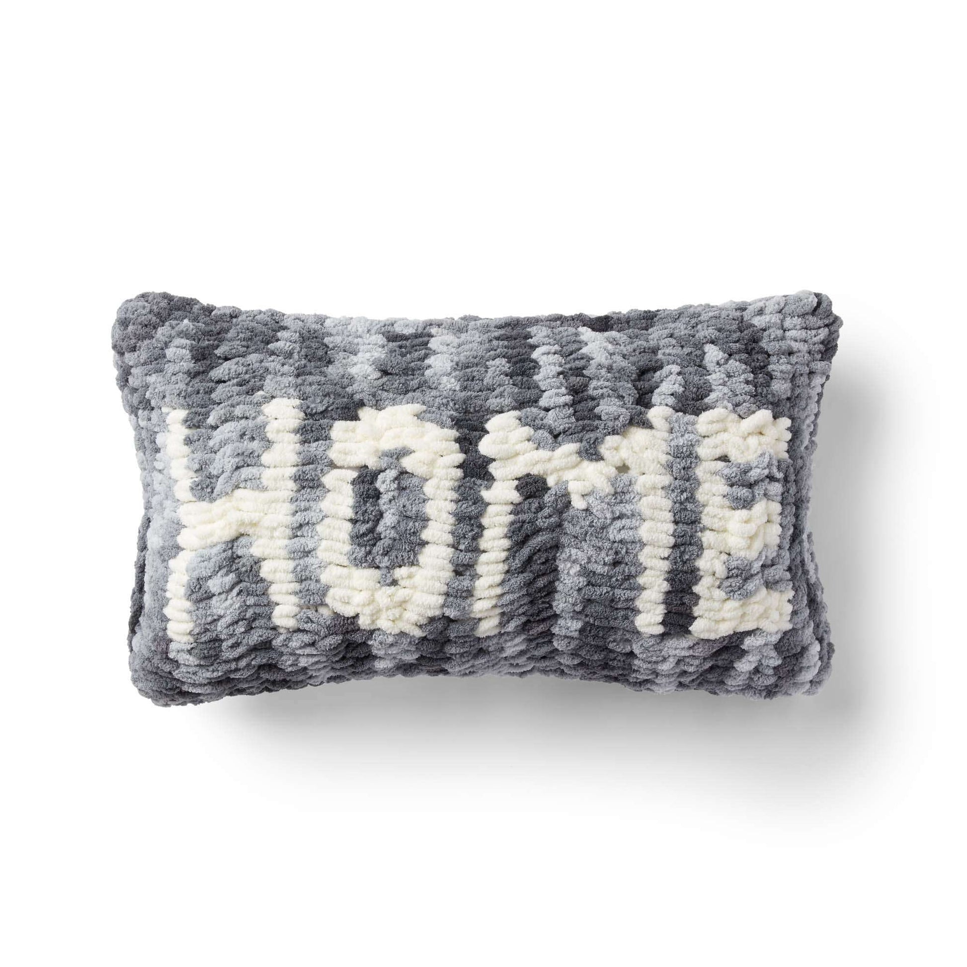 Free Bernat EZ Intarsia Home Pillow Craft Pattern