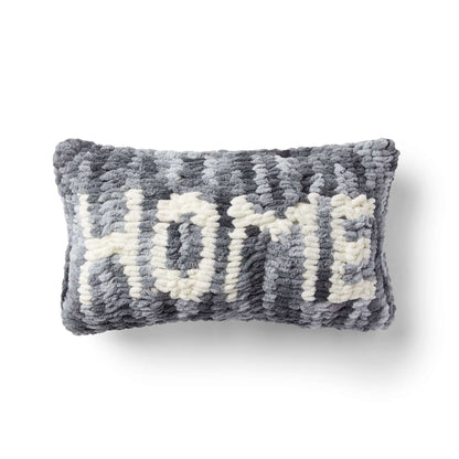 Bernat Craft EZ Intarsia Home Pillow Craft Pillow made in Bernat Blanket-EZ yarn