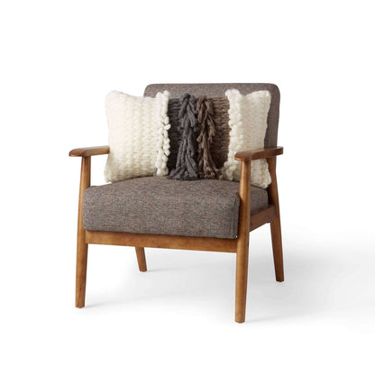 Bernat Craft Let's Fringe EZ Pillow Craft Pillow made in Bernat EZ Wool yarn