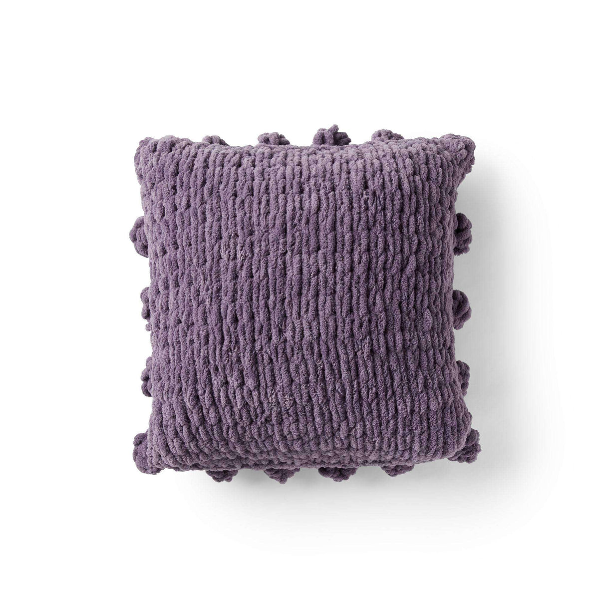 Craft Pillow made in Bernat Blanket EZ yarn