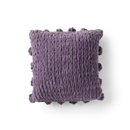 Bernat Craft Alize EZ Bobble Pillow Craft Pillow made in Bernat Blanket EZ yarn