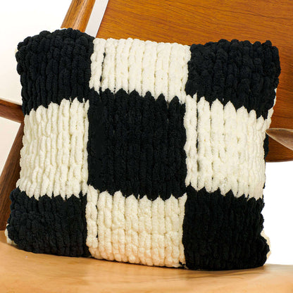 Bernat Craft EZ Checked Pillow Version 1