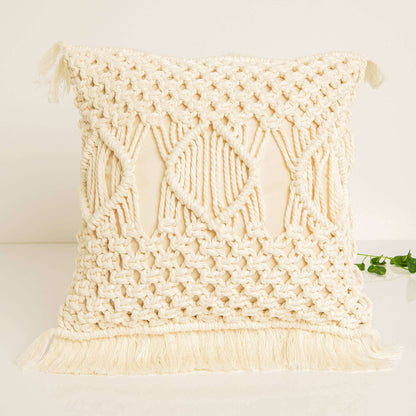Bernat Craft Macrame Pillow Craft Pillow made in Bernat Macrame Yarn