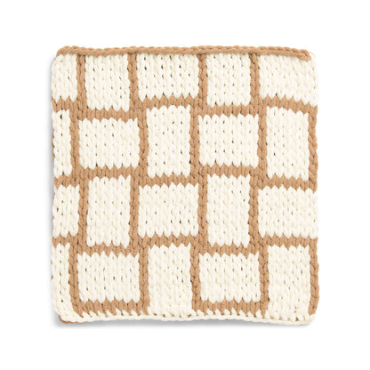 Bernat EZ Graph-IT Woven Chair Pad Craft Pillow made in Bernat Blanket EZ Graph-it yarn