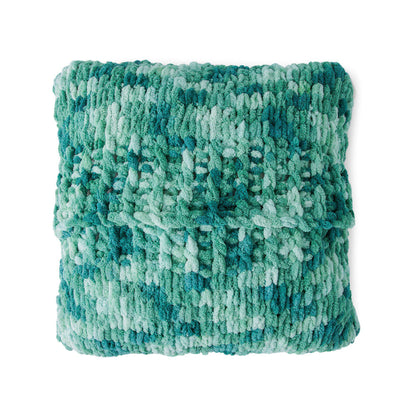 Bernat Craft Chevron Cable EZ Pillow Craft Pillow made in Bernat Blanket EZ yarn