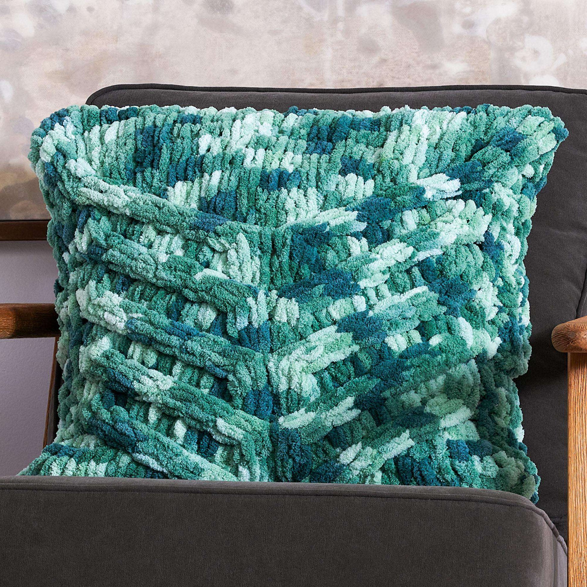 Bernat Chevron Cable EZ Pillow Yarnspirations
