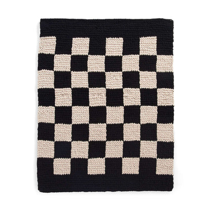 Bernat Craft EZ Graph It Checkerboard Rug Craft Rug made in Bernat Alize Blanket EZ Graph It yarn