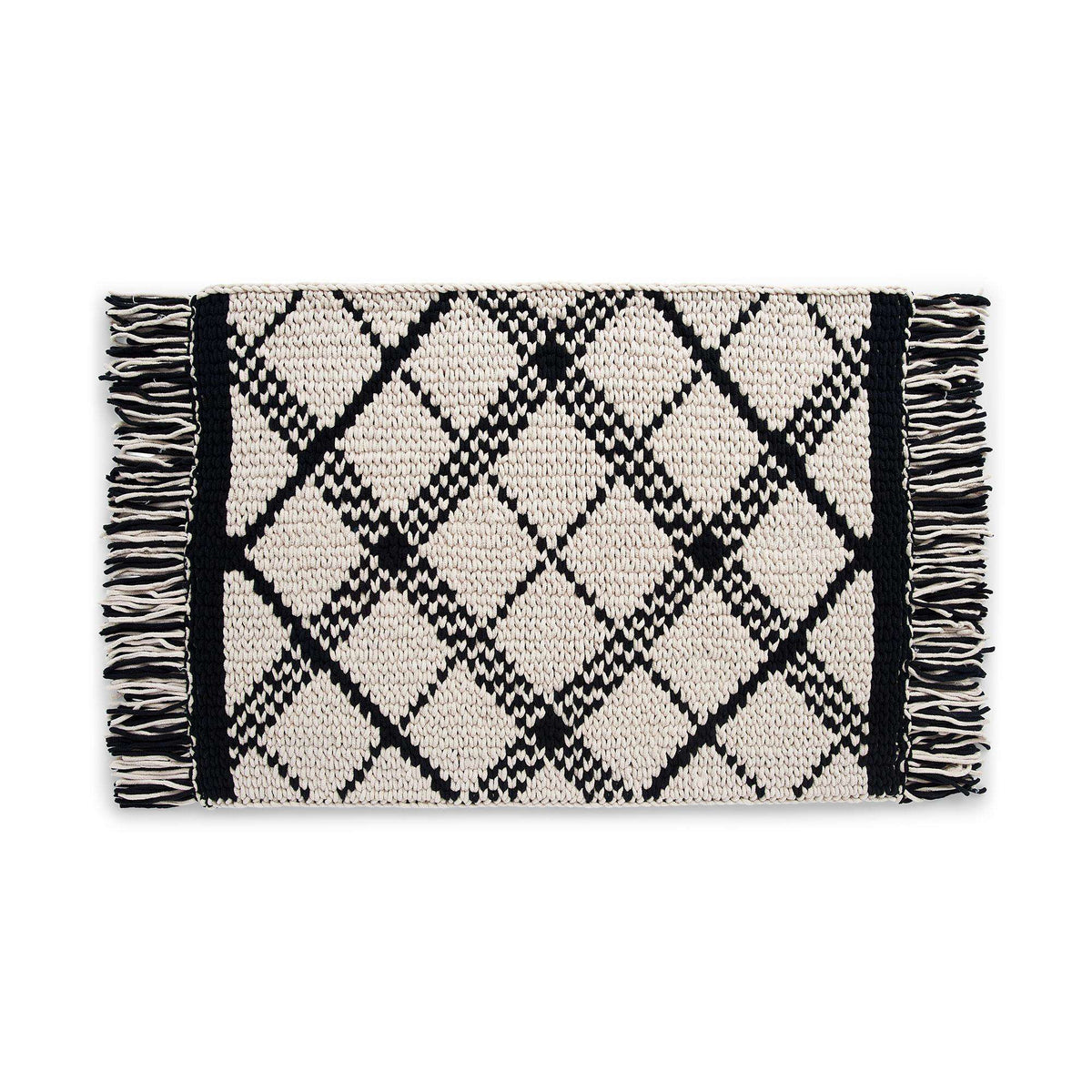 Craft Rug made in Bernat Alize Blanket EZ Graph-it yarn