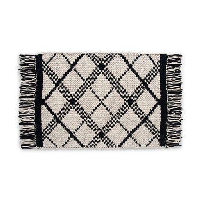 Bernat Craft EZ Graph It Off Kilter Rug Craft Rug made in Bernat Alize Blanket EZ Graph-it yarn