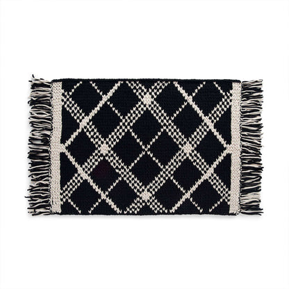 Bernat Craft EZ Graph It Off Kilter Rug Craft Rug made in Bernat Alize Blanket EZ Graph-it yarn