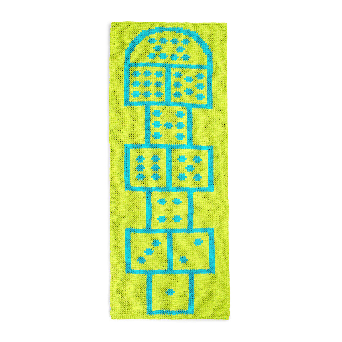 Craft Rug made in Bernat Alize Blanket EZ Graph-it yarn