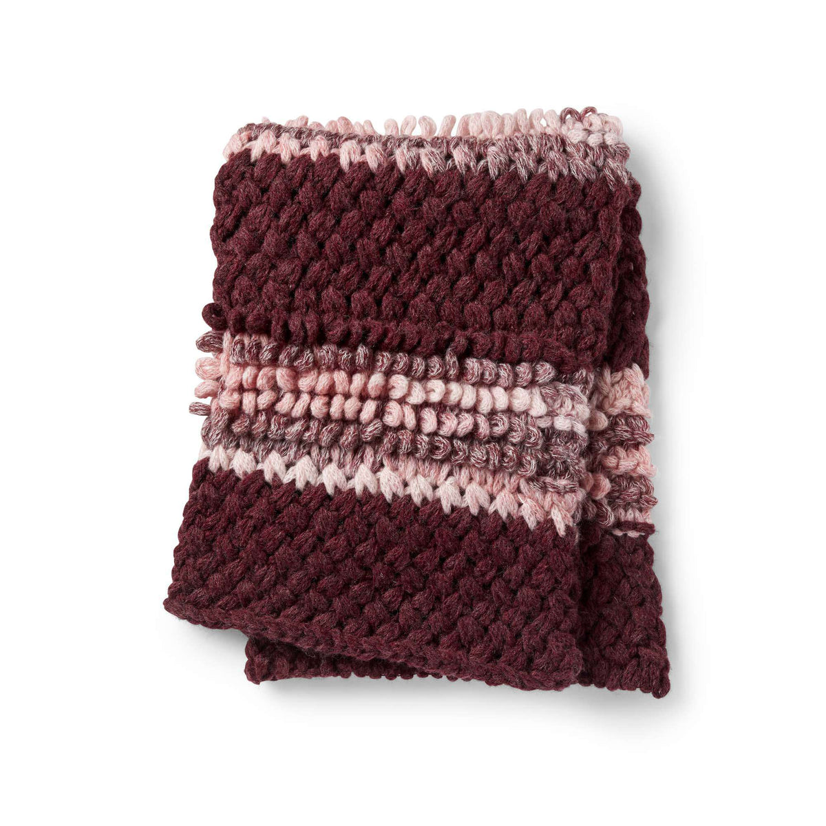 Craft Blanket made in Bernat EZ Wool yarn