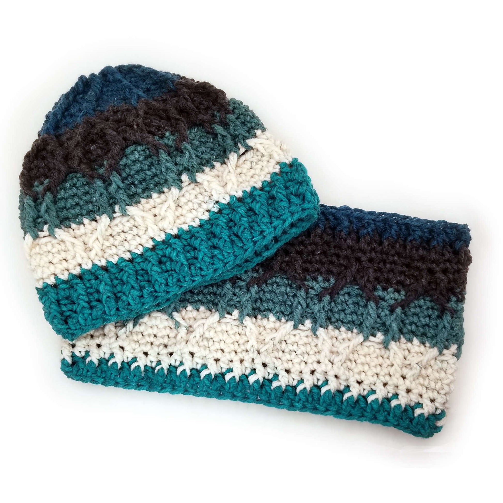 Free Caron Hourglass Crochet Hat Pattern