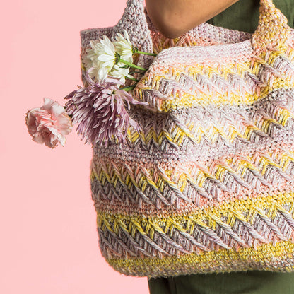 Caron Crochet Shifting Chevrons Tote Single Size