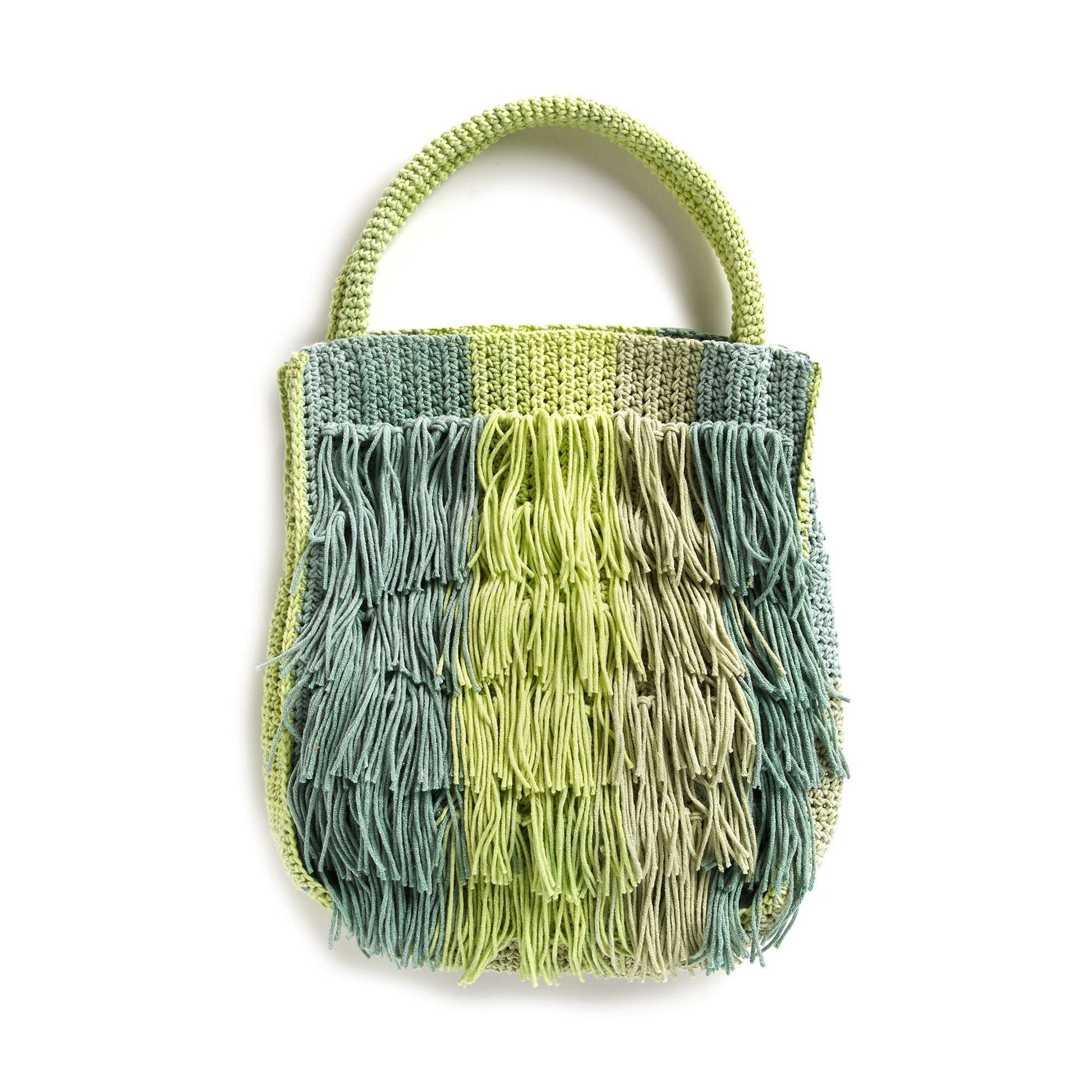 Free Caron Crochet Fringed Bag Pattern
