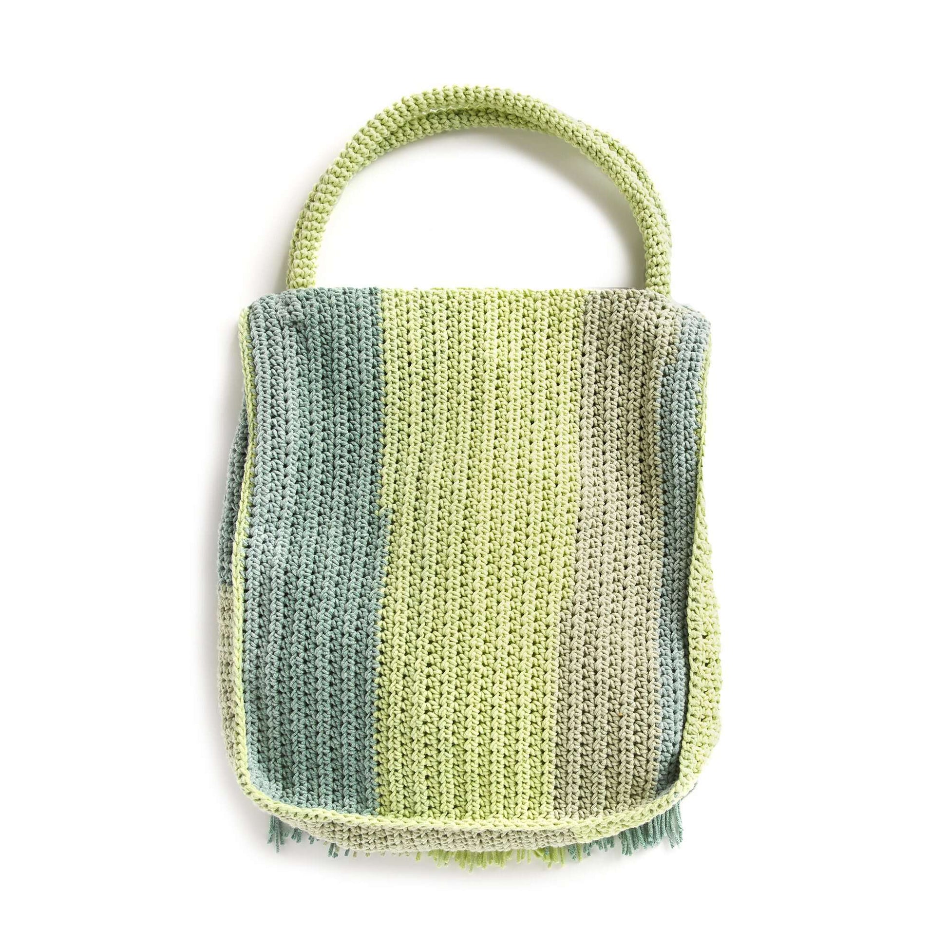 Free Caron Crochet Fringed Bag Pattern