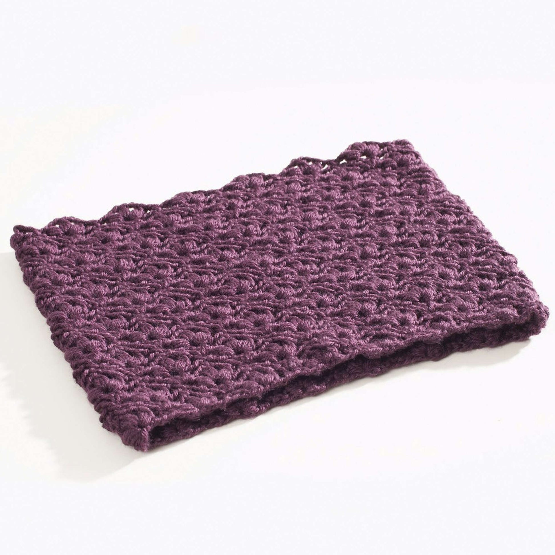 Free Caron Lacy Cluster Cowl Crochet Pattern