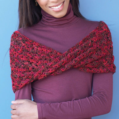 Caron Crochet Sunset Romance Cowl Single Size