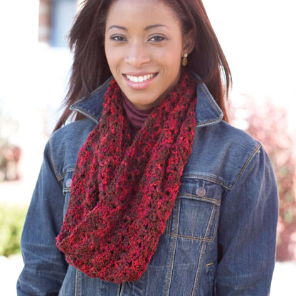 Caron Crochet Sunset Romance Cowl Single Size