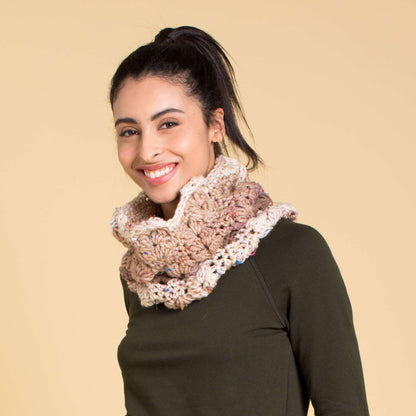 Caron Textured Crochet Cowl Single Size