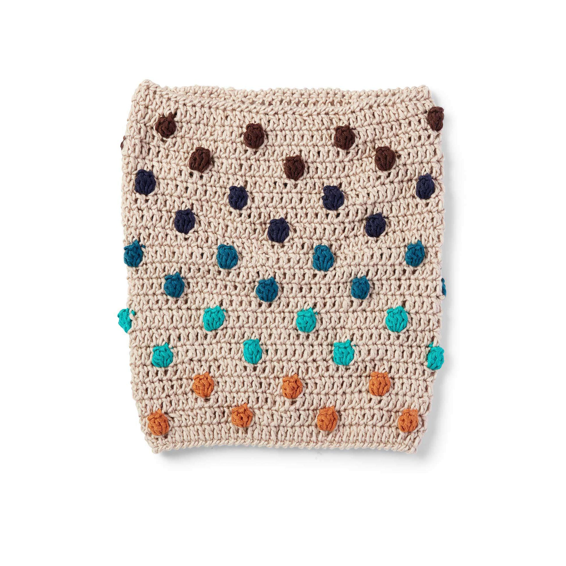 Free Caron X Pantone Bobble Pop Crochet Cowl Pattern