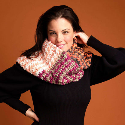 Caron Dotty Crochet Infinity Cowl Single Size