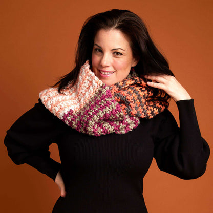 Caron Dotty Crochet Infinity Cowl Single Size