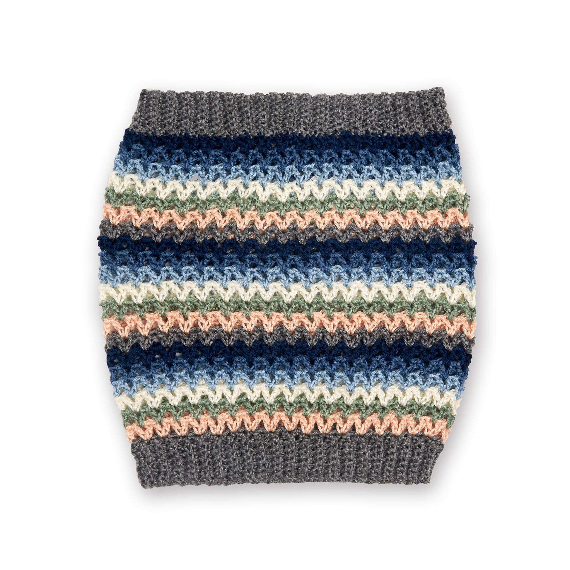 Free Caron Let’S Stripe Crochet Cowl Pattern