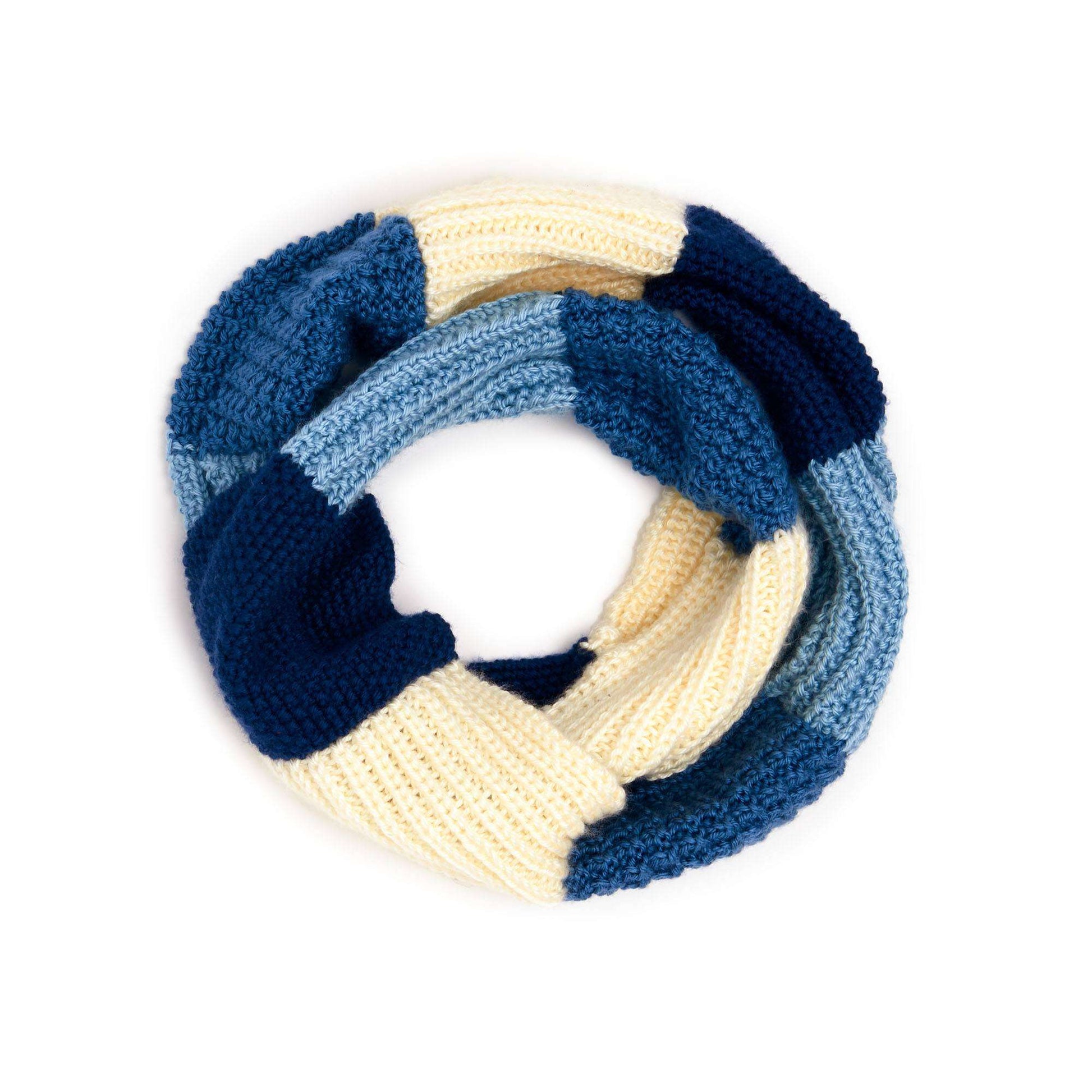 Free Caron Textured Knit Cowl Pattern