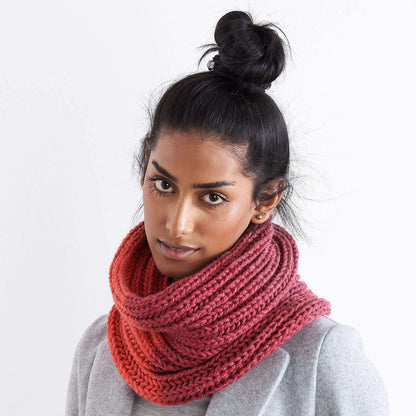 Caron Knit Side of Brioche Cowl Single Size