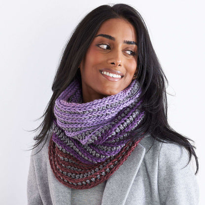 Caron Crochet Reversible Ridges Cowl Single Size