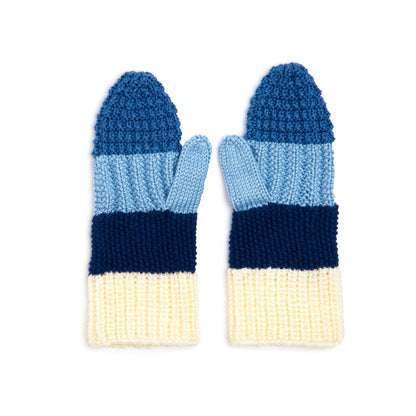 Caron Textured Knit Mittens Single Size