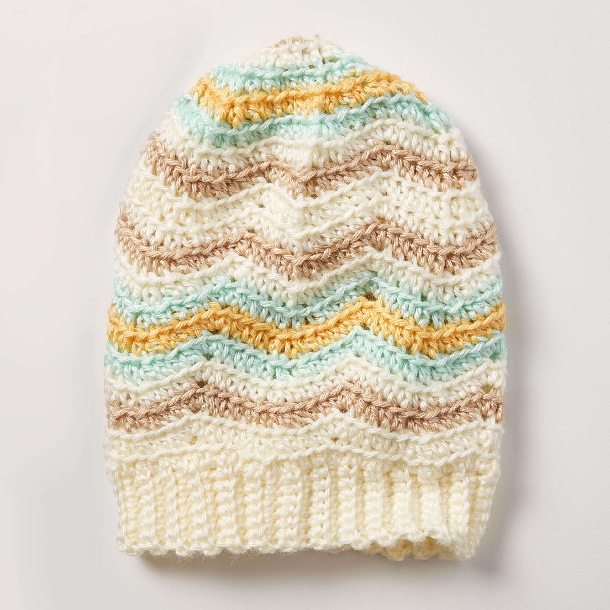 Free Easy Caron Zig-Zag Hat Crochet Pattern Yarnspirations