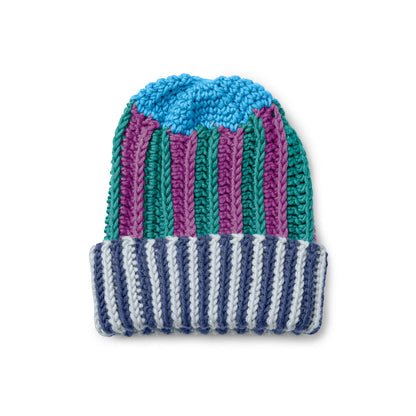 Caron X Pantone Multi Stripes Crochet Hat Single Size