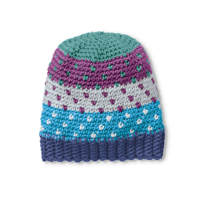 Caron X Pantone Crochet Fair Isle Hat Version 2