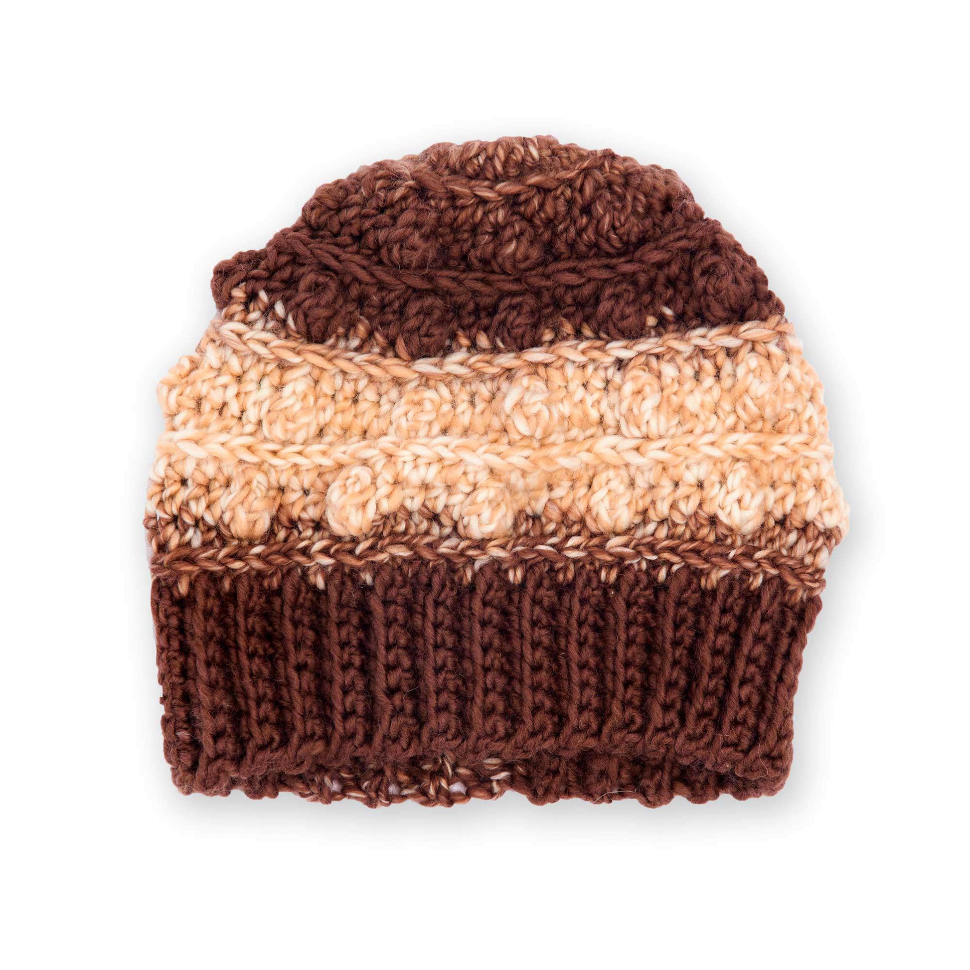 Free Caron Crochet Cozy Bobbles Hat Pattern