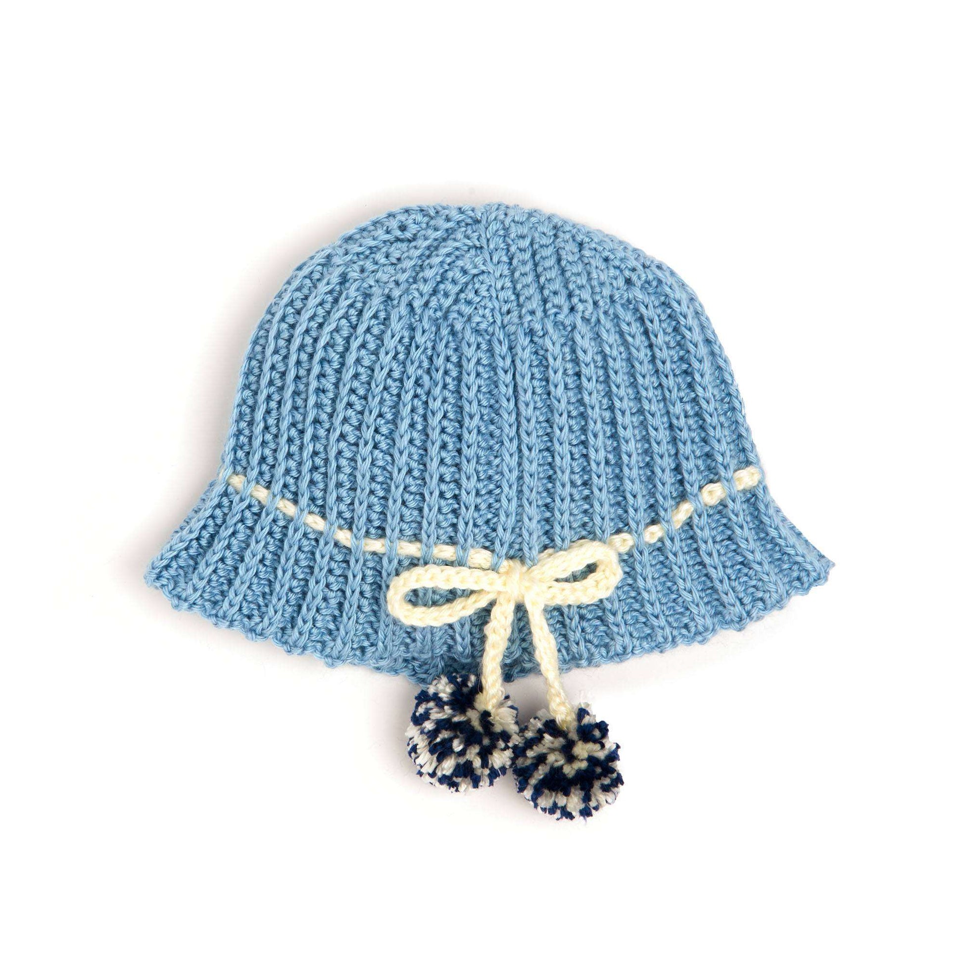 Free Caron Crochet Textured Ribbing Hat Pattern