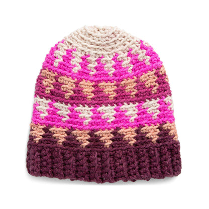 Caron Triangle Valley Crochet Hat Single Size