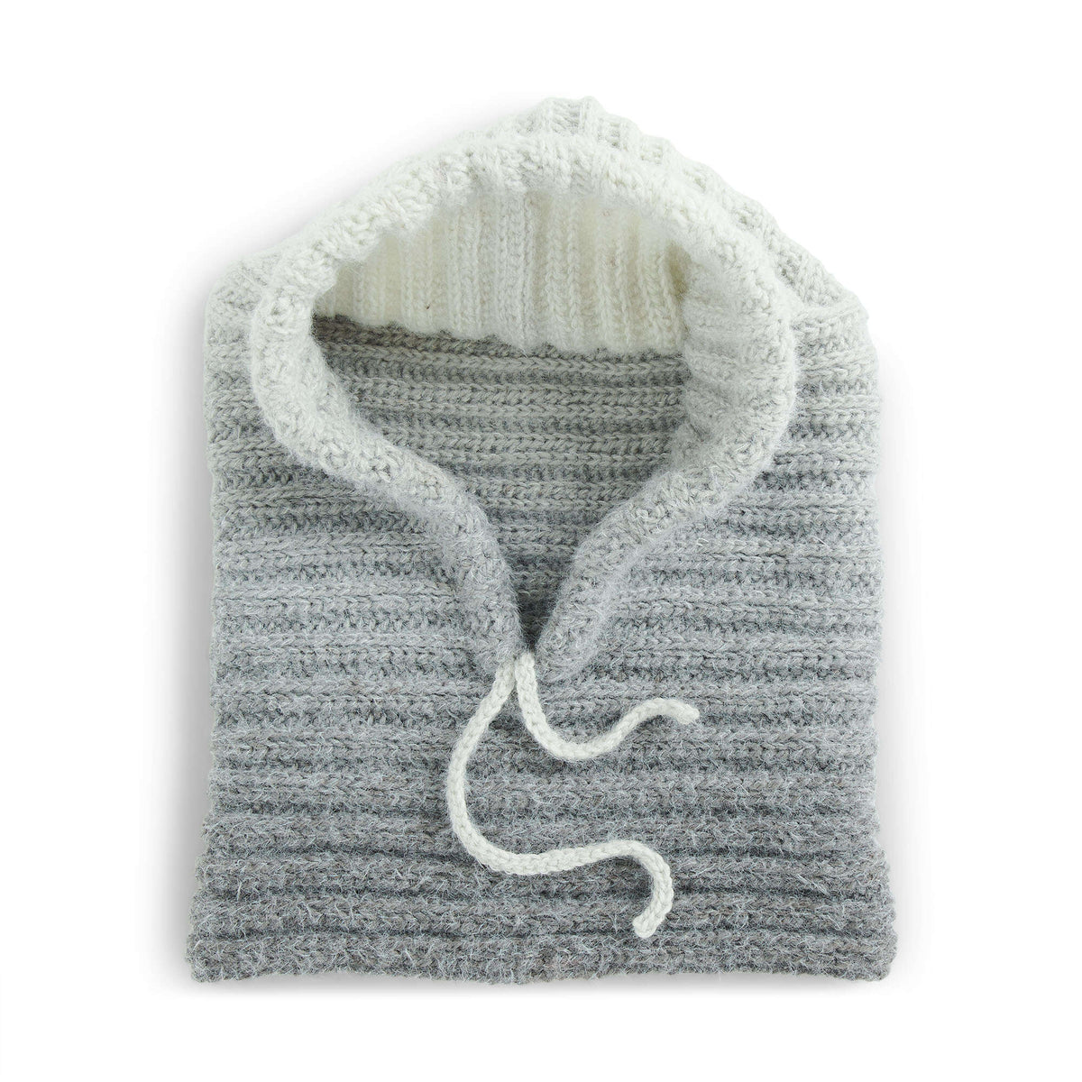 Crochet Hood made in Caron Colorama Halo Perfect Phasing Yarn