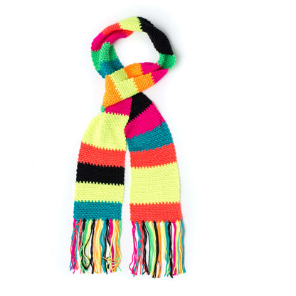 Caron Simple Stripes Crochet Scarf Single Size