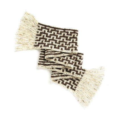 Caron Mosaic Stitch Crochet Scarf Single Size