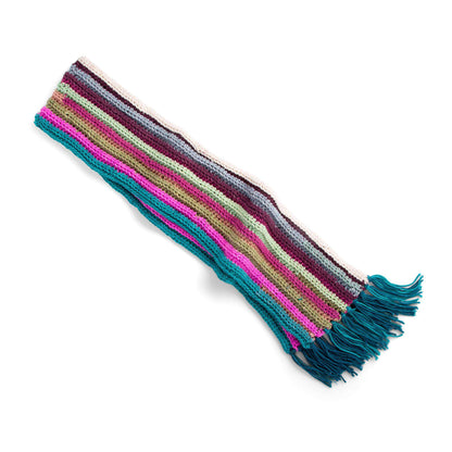 Caron Horizontal Stripes Crochet Scarf Single Size
