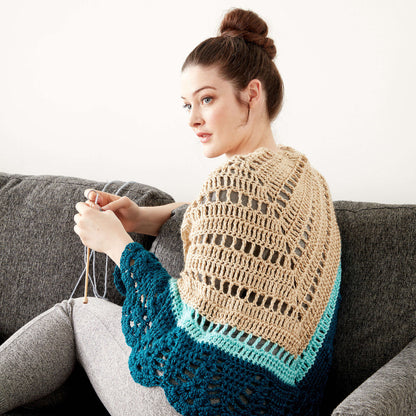 Caron Crochet Comfort Shawl Single Size