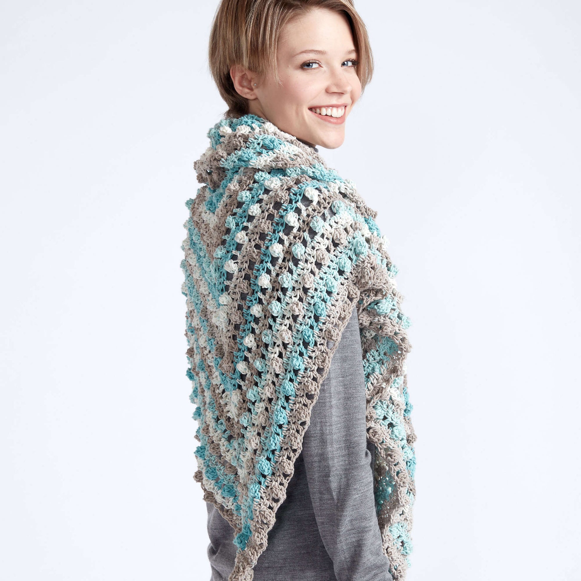 Free Caron Make A Point Crochet Shawl Pattern