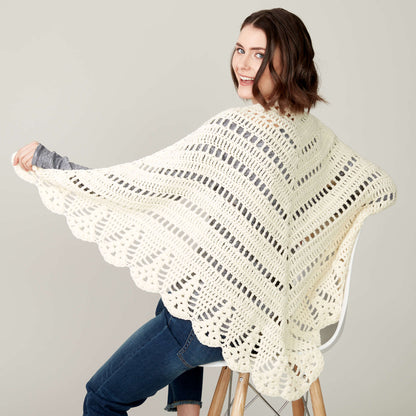 Caron Crochet Prayer Shawl Single Size